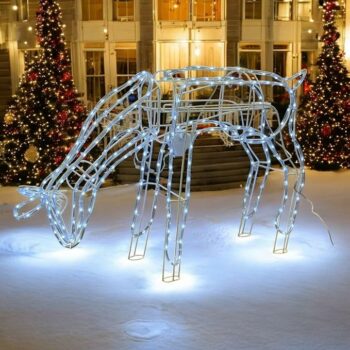 Large, 100CM, LED Christmas String Lights for Outdoor Use (Moving Reindeer)